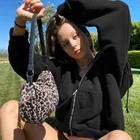 2021 коричневые толстовки Sweetown Y2K biggorange, Женский винтажный свитшот на молнии, куртка, свитшот с длинным рукавом, пуловеры с капюшоном