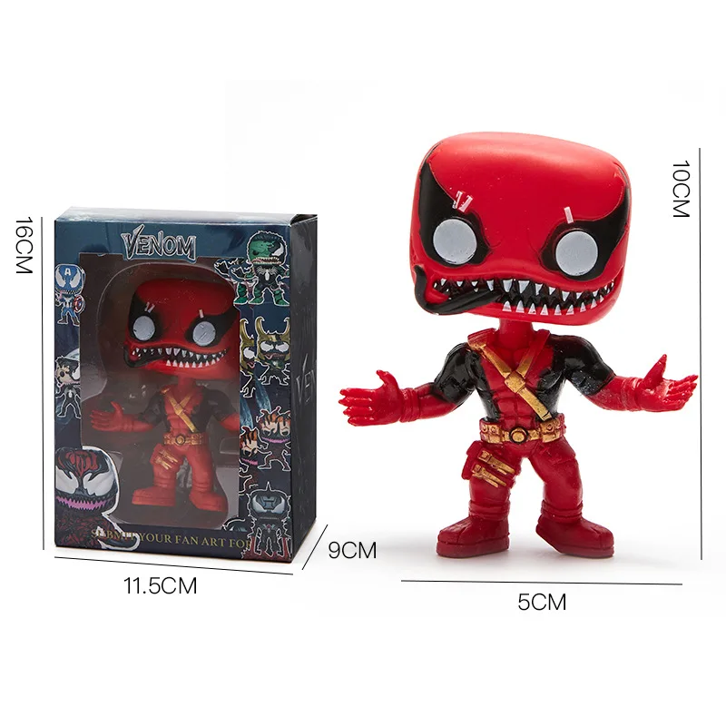 

Avengers Movie Marvel Character Venom Version Hand-made Toys Puppet Model Toys Anime Characters Children's Toy Decorations
