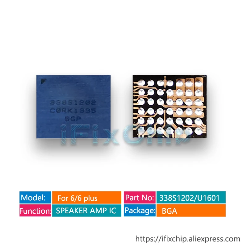 

10 шт./лот 338S1202 для iphone 6/6 plus U1601 Колонка AMP маленький аудио IC чип