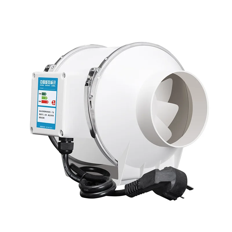 

3''4''5''6'' Extractor Fan Low Noise Inline Duct Hydroponic Air Blower Exhaust Fan for Home Bathroom Grow Room Ventilation Vent