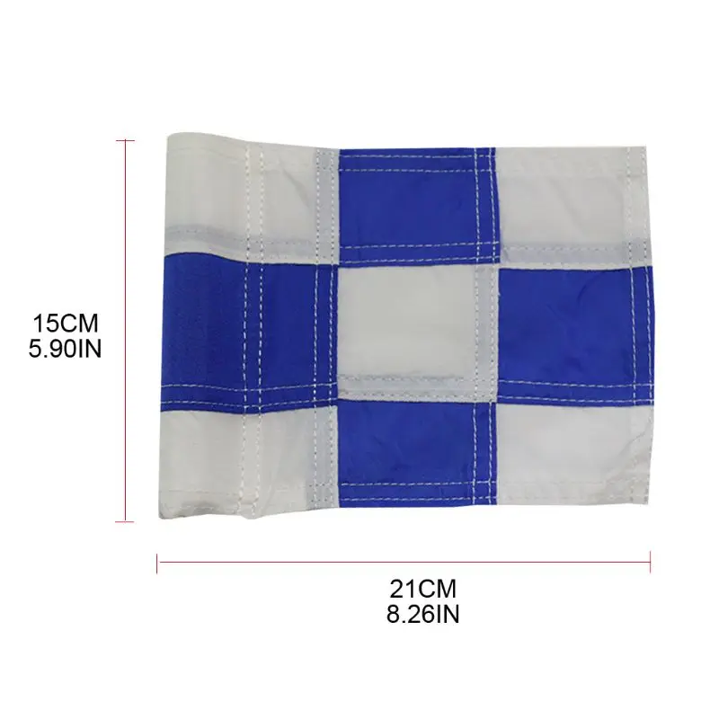 

Checkered Golf Flag with Tube Inserted Putting Green Flags for Yard Durable Tear Resistant Nylon Mini Pin Marks Outdoor