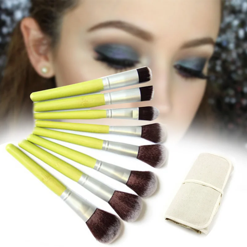 23 шт набор кистей для макияжа с бамбуковой ручкой синтетические кисти нанесения