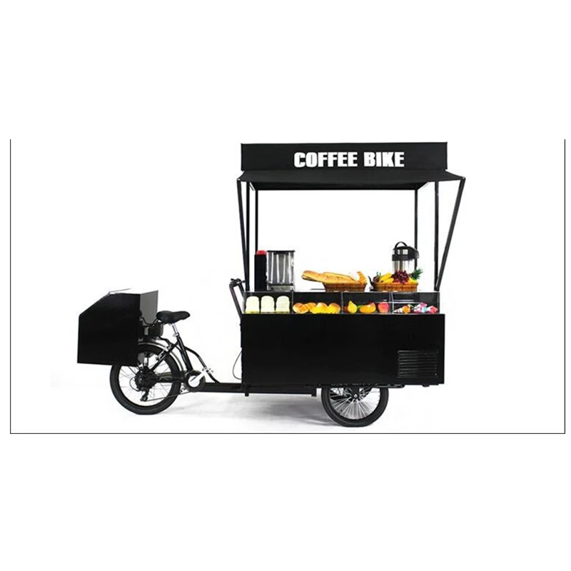 Европа взрослый трицикл Мобильная электрическая тележка для подогрева Кофе