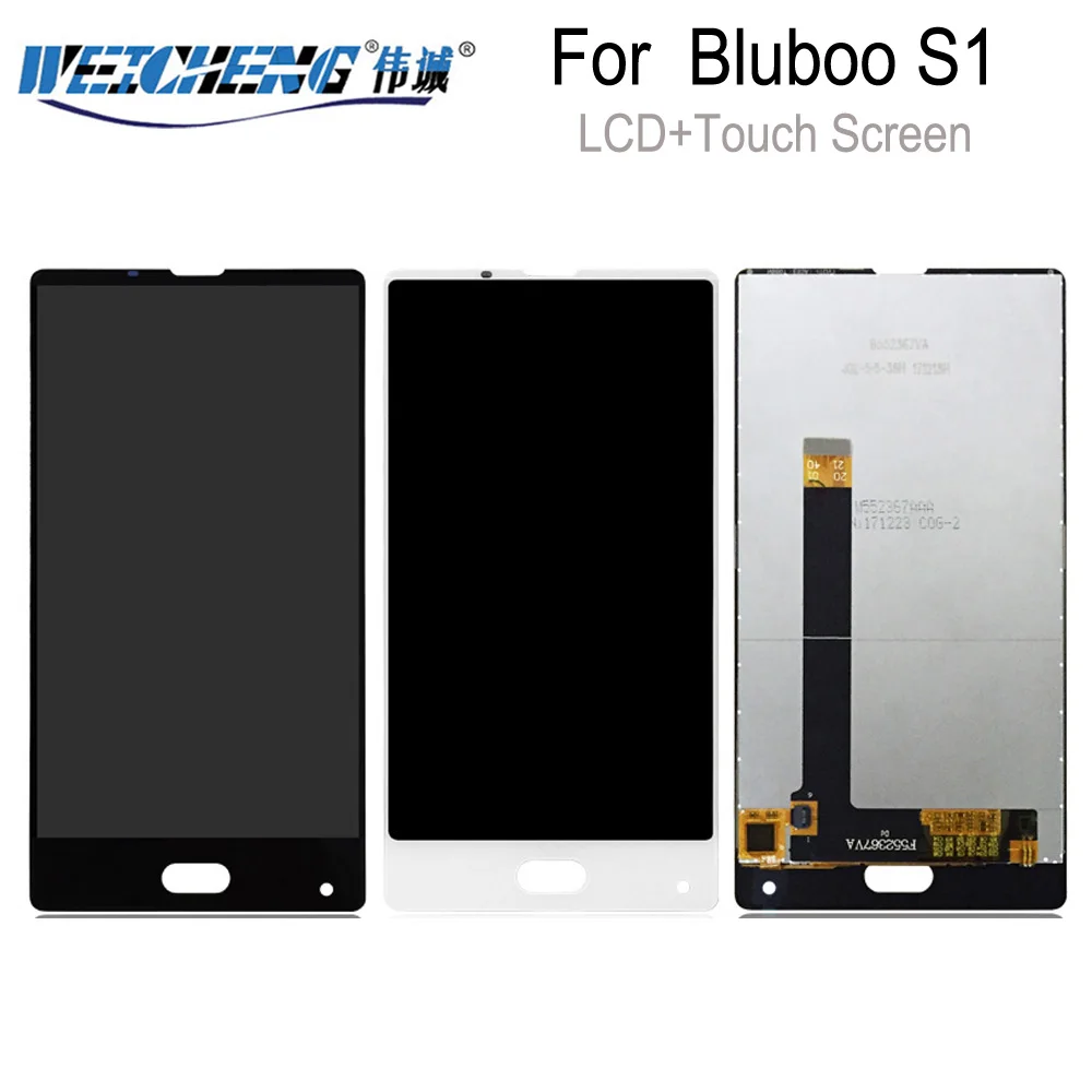 ЖК дисплей 5 дюйма сенсорный экран для Bluboo S1 и дигитайзер стеклянная панель с