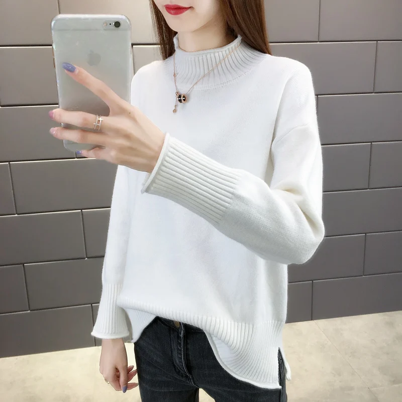 

Half Turtleneck Women Cashmere Sweater Women Winter Sweaters Ladies Warm Winter Woman Sweater Knitting Pullovers Female Sweater
