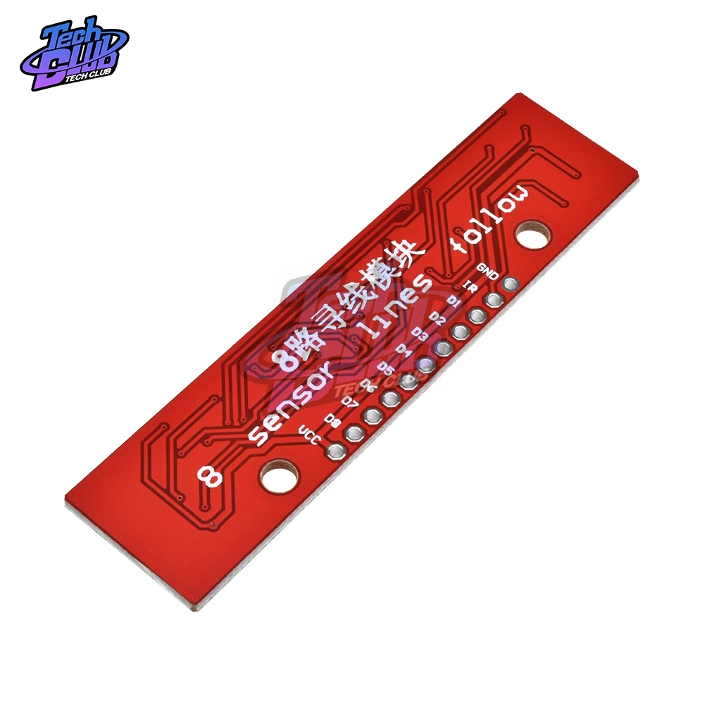 Модуль отслеживания 8-канальный инфракрасный датчик обнаружения сделай сам