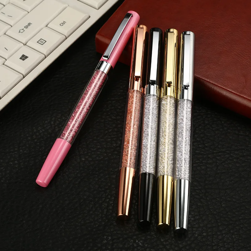 1 шт. кристальная ручка металлические бусины Алмаз для подписи студента подарки