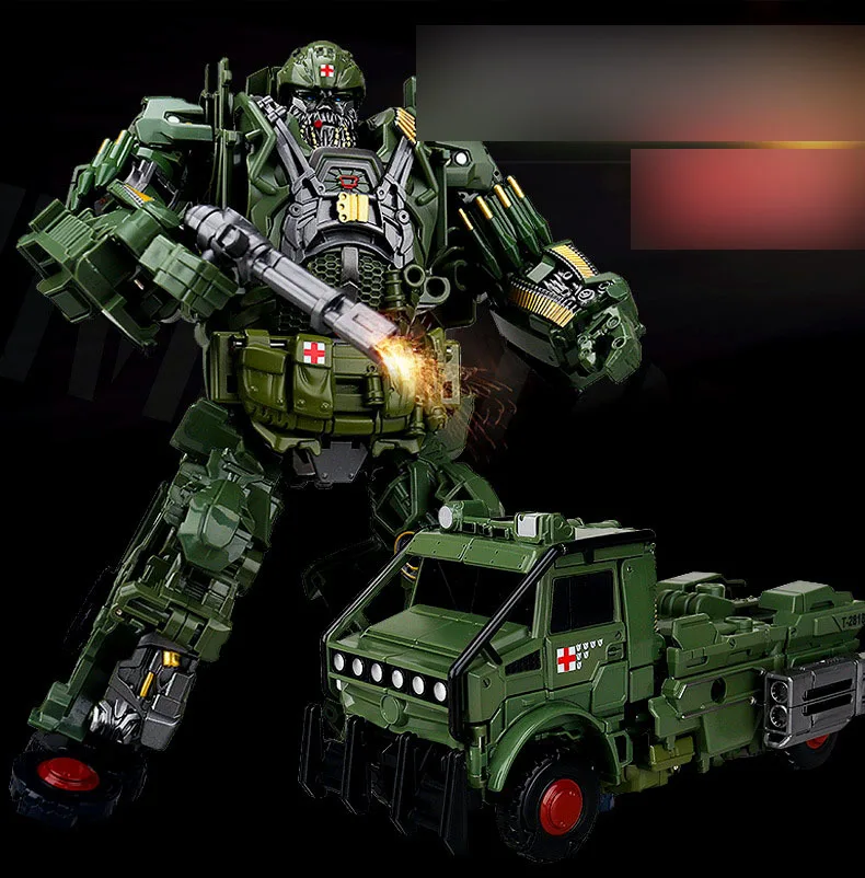 Weijiang трансформация игрушка гончая фигурки фильм грузовик модель Abs 23 см сплав MW003 негабаритный деформационный автомобиль робот для детей