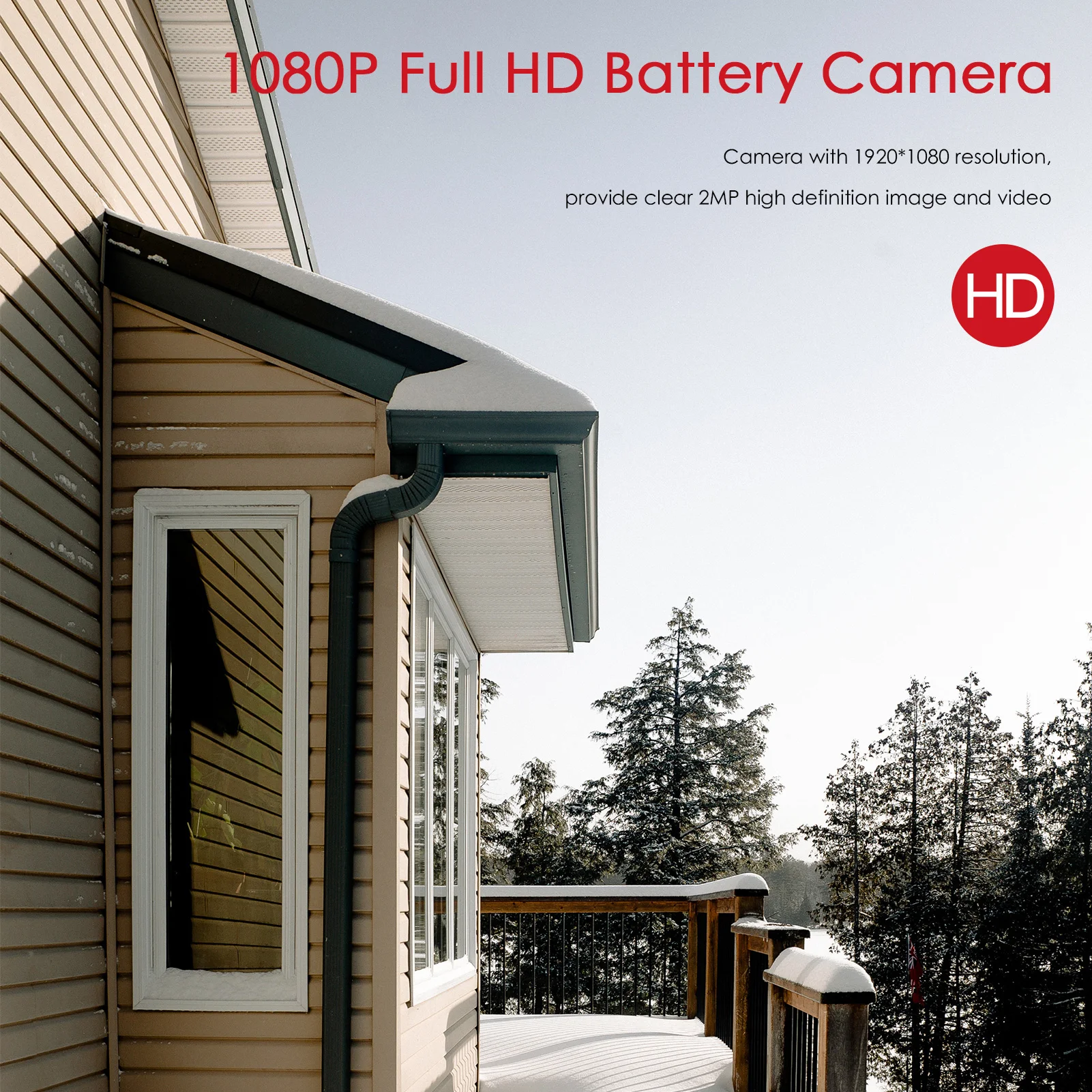 

Wireless Rechargeable Battery Camera, 1080P HD Wireless Home Security Camera with Night Vision,Motion Detection,Remote Access