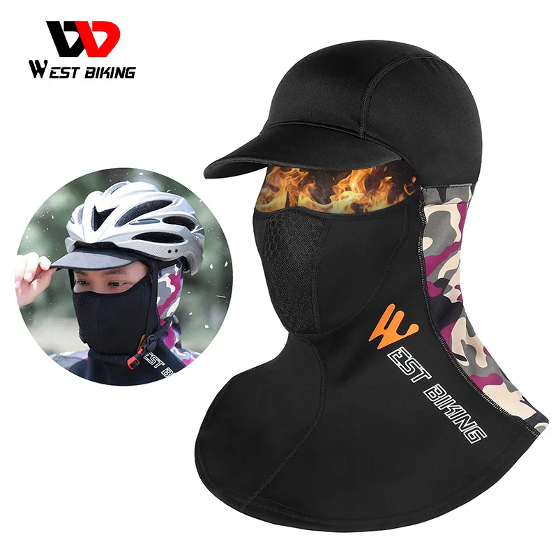 

WEST BIKING Winter Warm Cycling Cap Men Women Sport Scarf Balaclava Neck Warmer Ski Bicycle Motocycle Running Head Cap Bike Hat