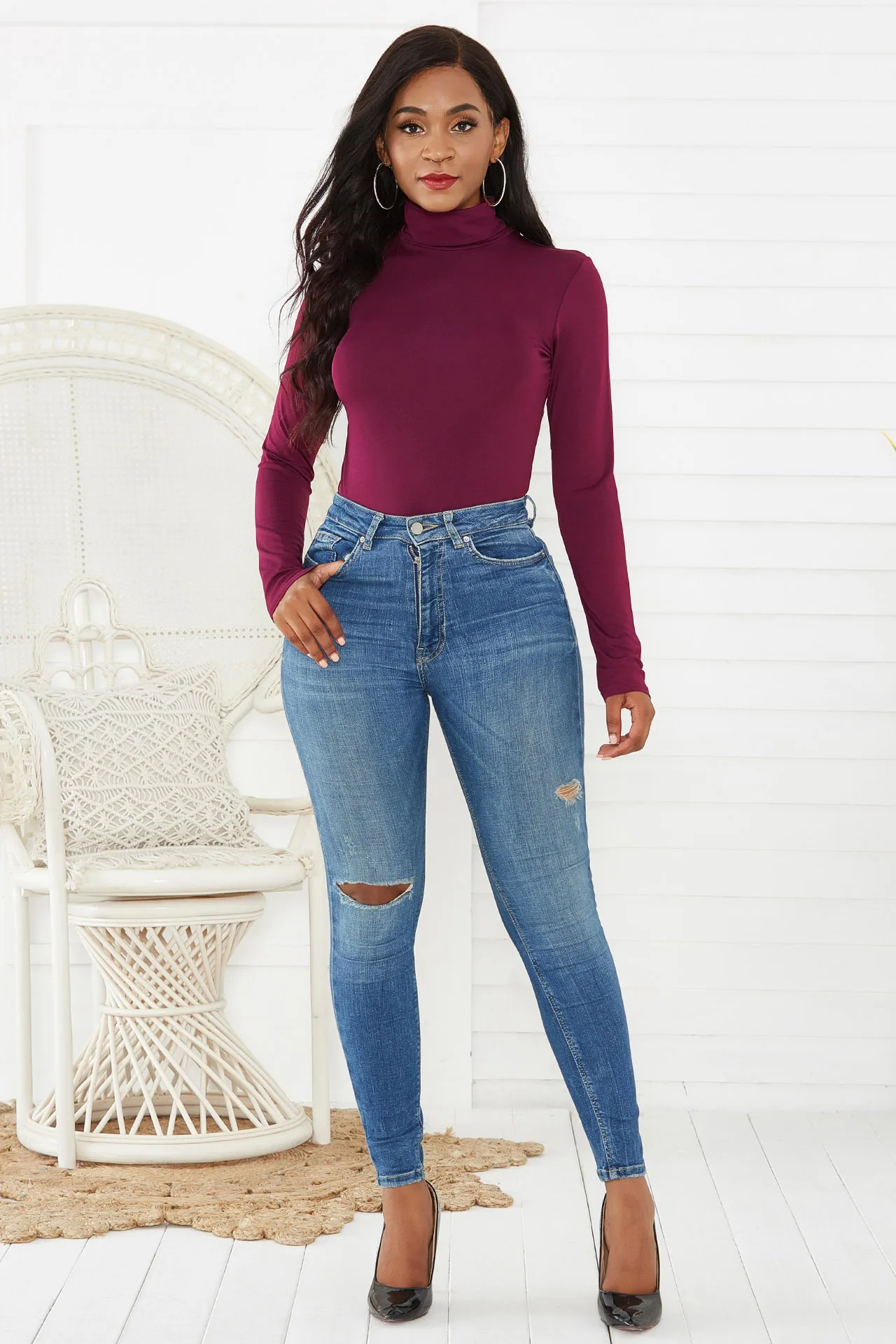 Mhysa Autumn Winter New Fashion Sexy women's sweater Bodysuits Women's Turtleneck Sweater body mujer Skinny jersey mujer