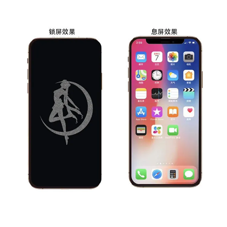 Закаленное стекло пленка для Iphone 11 pro Max X XS XR милый экран протектор шаблон дисплей защита для Iphone Xs max защитный - Цвет: as the picture show