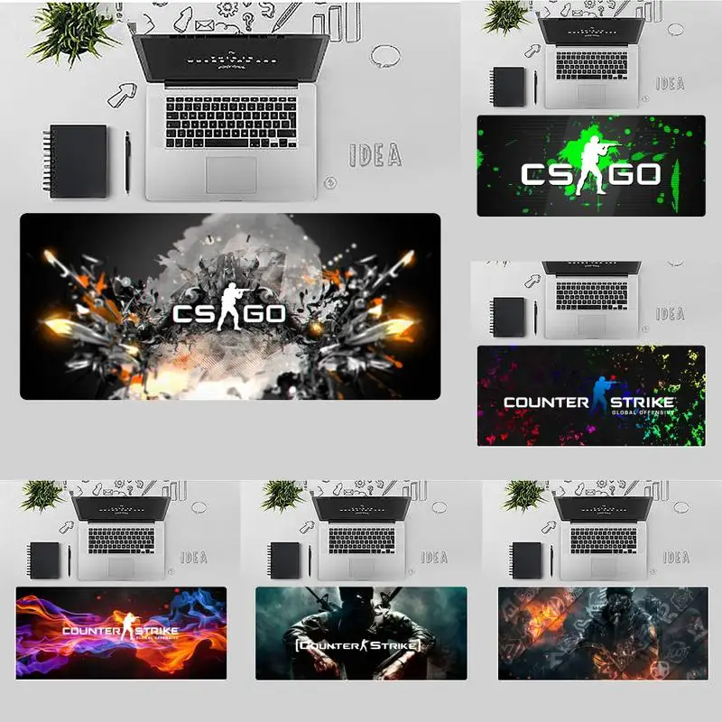 

CS go Laptop Computer Mousepad X XL XXL Non-slip Cushion Thickness 3mm