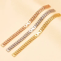 quality accessories women girls watchbands solid metal wristband small watch strap exquisite 6mm 8mm 10mm 12mm 14 16mm