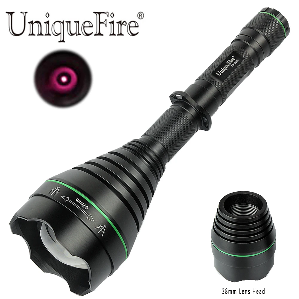 Мощный фонарик UniqueFire для охоты фотовспышка T67 IR 850 нм 3 Вт светодиодная