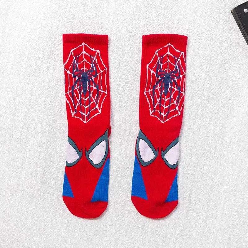 Горячие Marvel модные новые хлопковые унисекс носки с изображением Человека-паука забавные Harajuku милые мультфильм Ленивец аниме носки бейсбольные - Цвет: 4