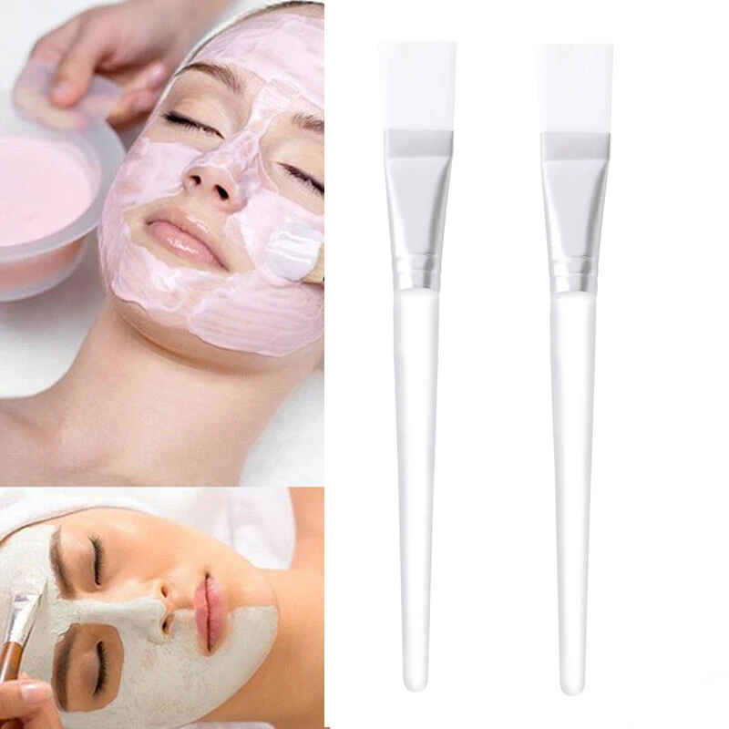 

2pcs Professional Makeup Brushes Face Mask Brush Mud Mixing Brush Facial Cosmetic Beauty Skin Care Tools Brochas Para Maquillaje