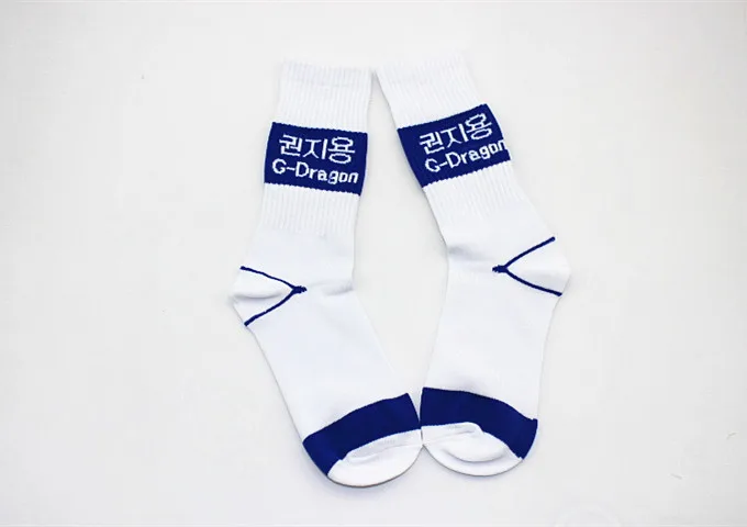 WJFXSOX 1 Pairs Korean style alphabet GD port Harajuku wind tube cotton socks Calcetines Fashion Hip Hop unisex Socks | Мужская одежда