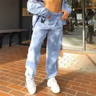 Женские свободные брюки с принтом, повседневные мешковатые брюки в стиле хип-хоп с завышенной талией, спортивные штаны для бега, осень 2020