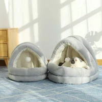 soft pet dog cat bed house plush kennel kitten beds for small dogs cats puppy cushion nest winter warm sleeping pet accessories