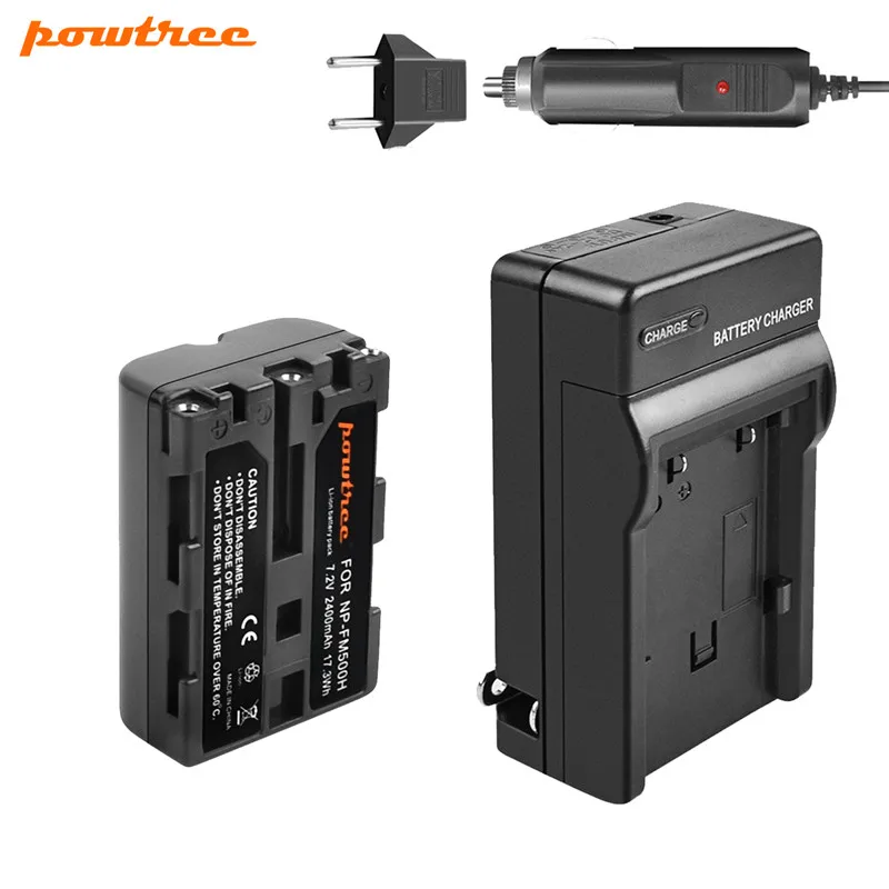 Аккумулятор Powtree для камеры Sony A57 A58 A65 A77 A99 A550 A560 A580 2400 мАч + зарядное устройство