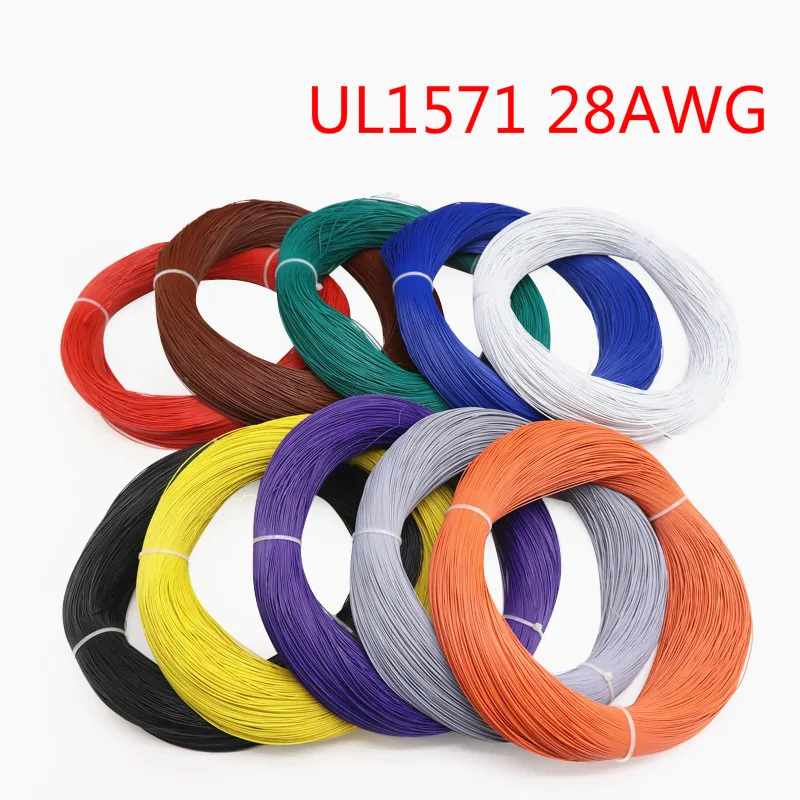 5 метров UL1571 28AWG ПВХ электронный провод 28 AWG изолированный луженый медный кабель LED