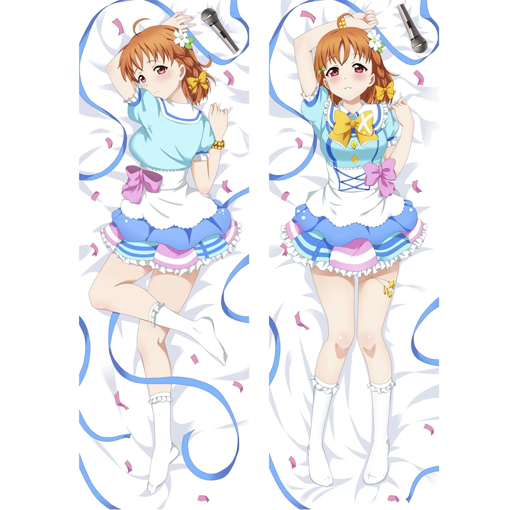 

Hot Anime Aqours LoveLive Sunshine Dakimakura Takami Chika Hugging Body Pillow Case Throw Cushion DIY Pillow Cover