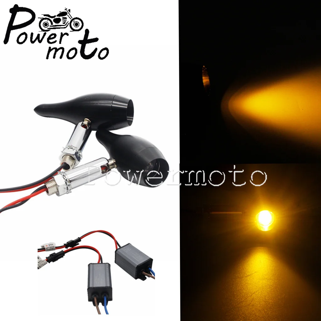 

Желтый мотоцикл, 12 В, 10 мм, указатели поворота на болтах, Световой индикатор для Harley Bobber Suzuki Yamaha Kawasaki круиз Ducati, поворотная лампа