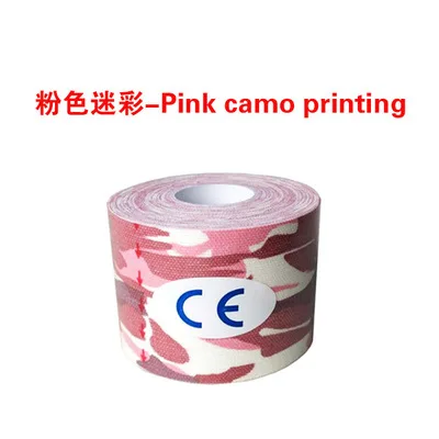 camo pink Retal box водонепроницаемый 5 см x 5 м кинезиологическая лента хлопок лента Спортивная эластичная лента мышечная боль уход терапевтическая повязка для мышц - Цвет: camo pink
