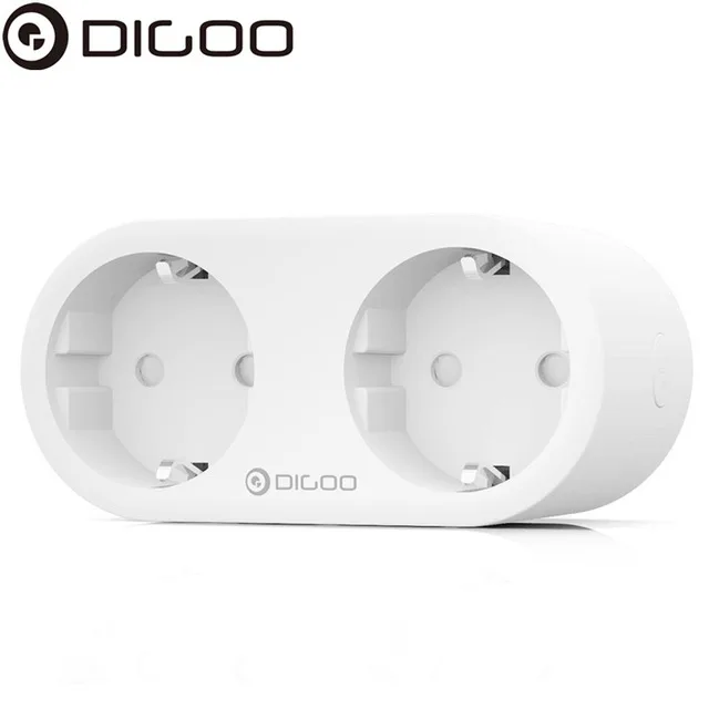 DIGOO умная розетка с двойным разъемом EU 3720 Вт Wi Fi индивидуальный голосовой