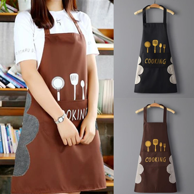 Кухонный домашний фартук для приготовления пищи с ручной протирочкой