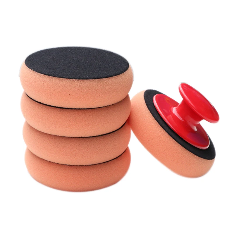 

5Pcs Polishing Pad Sponge Car Cleaning Cloth Microfiber Applicator For Auto Polisher Waxing Sponge Car Wash Wax Polish Pad