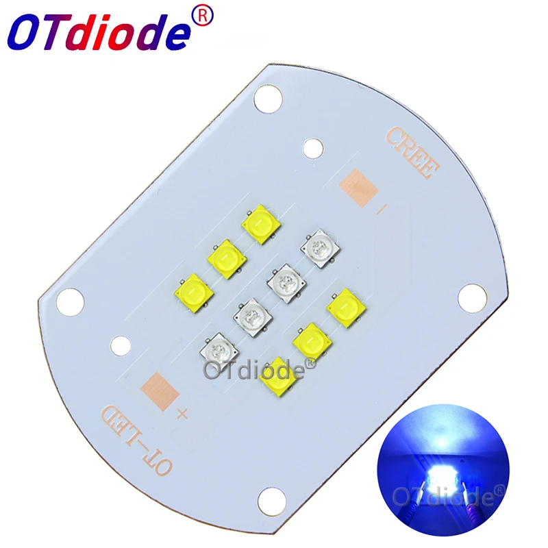 50 Вт Cree Xlamp xWhite 6 шт. 6500K и 4 Королевский синий нм светодиодный излучатель лампочка