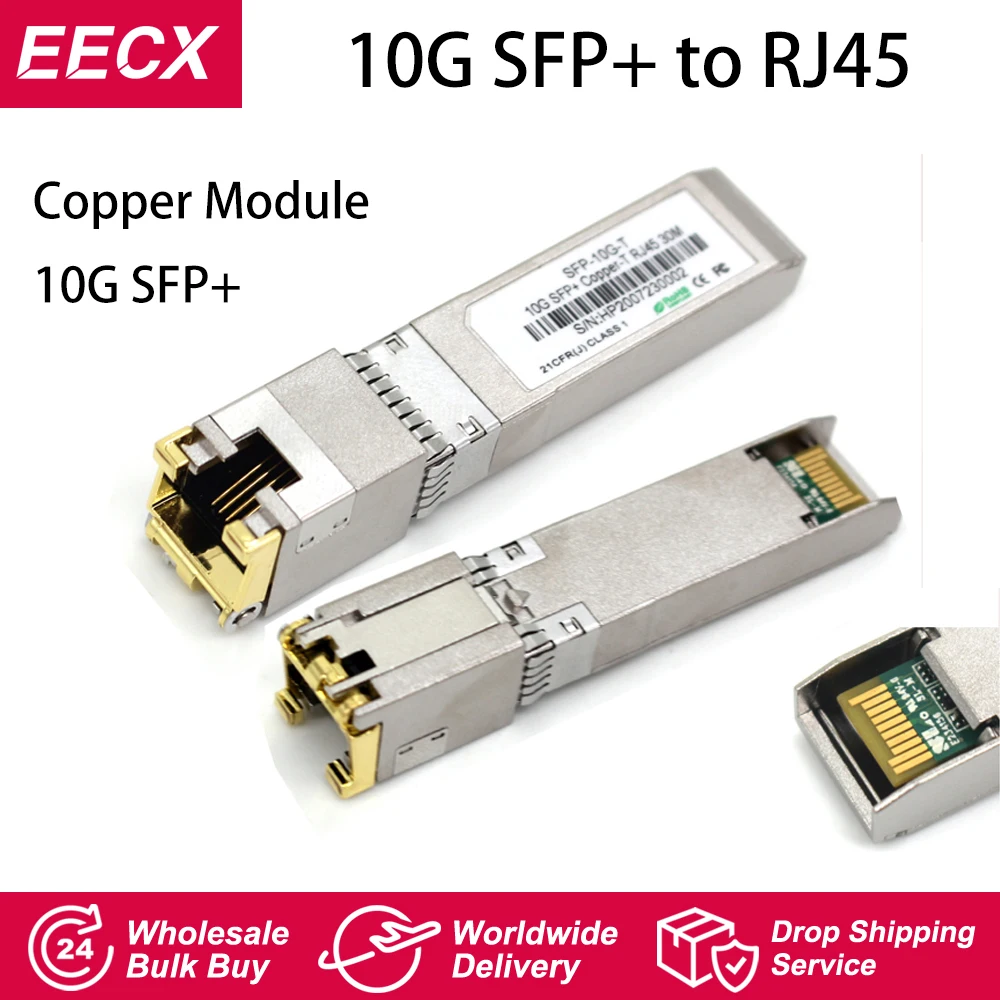 10G SFP + к RJ45 медному модулю 10gb Модуль T 10GBase медный 30M для Cisco Mikrotik TP Link D