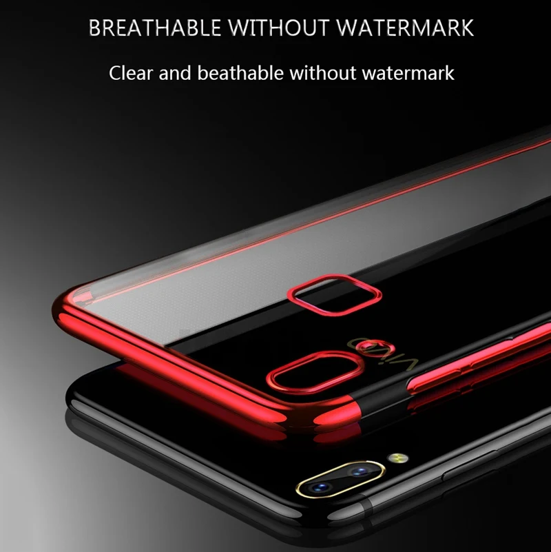 UPaitou Luxury Case for VIVO Z5X Z3i Z1 Pro Y97 Y95 Y93 Lite Y85 Y83 Y81 Y79 Y69 Y67 Y66 Y65 TPU Soft Silicone Transparent |