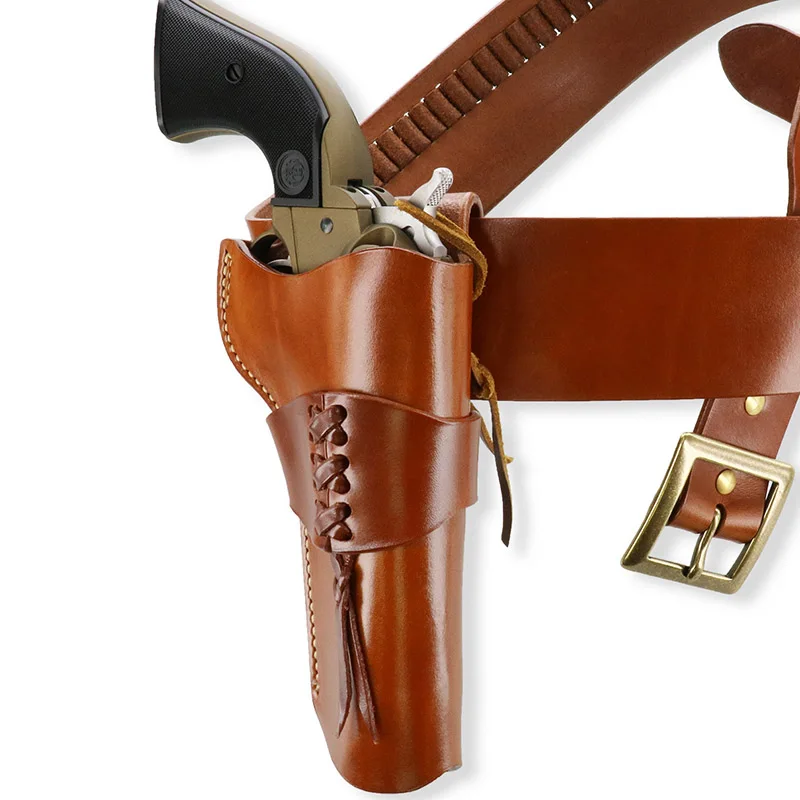 Кожаная кобура в стиле стимпанк для западного револьвера аксессуар косплея