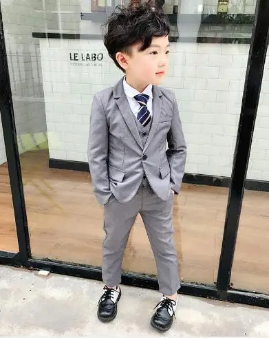 3 шт. пиджак + жилет брюки для мальчиков|Костюмы| |