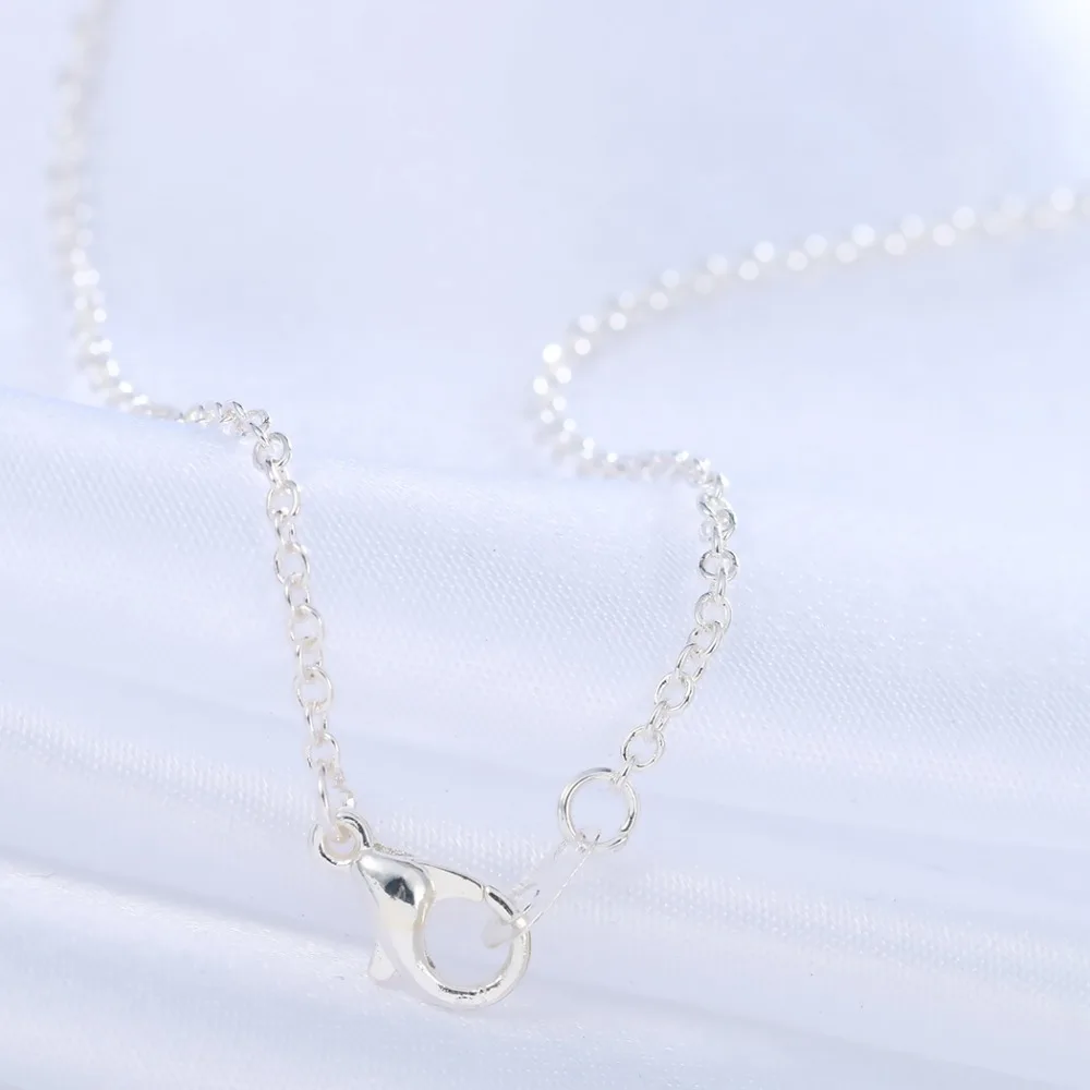 Chandler 10pcs/Lot Wishbone Pendant Necklaces Filled Clear Crystal Chain Link Lucky Choker Love Jewelry For Women | Украшения и