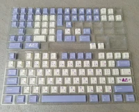 128 keysset tuzi theme pbt dye subbed keycap for mx switch mechanical keyboard cherry profile japanese key caps