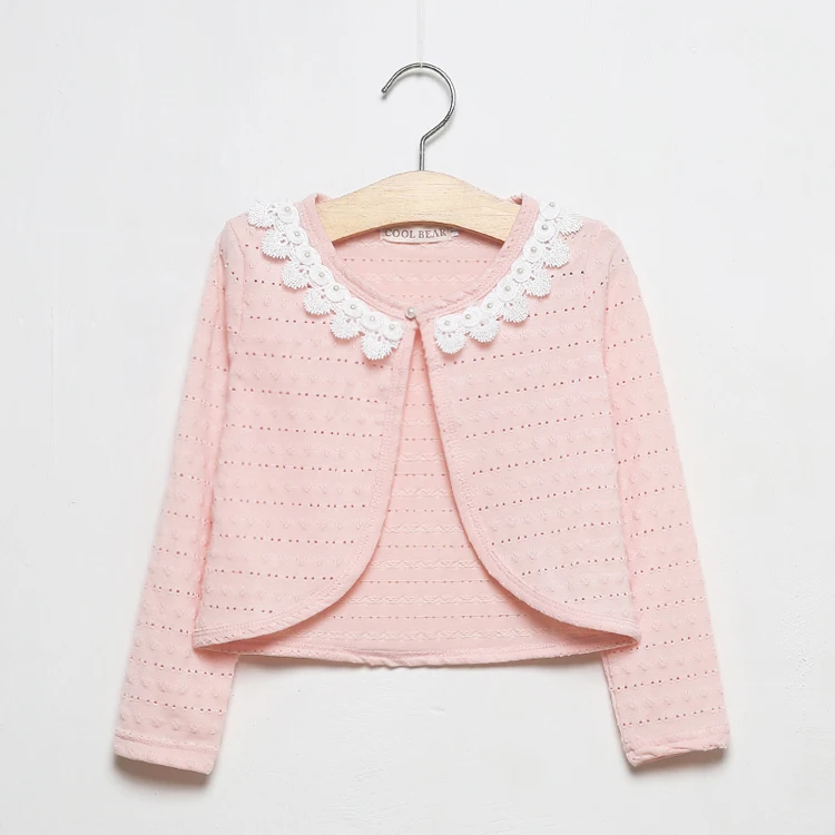 Верхняя одежда для девочек Детский кардиган свитер принцессы куртка Детское