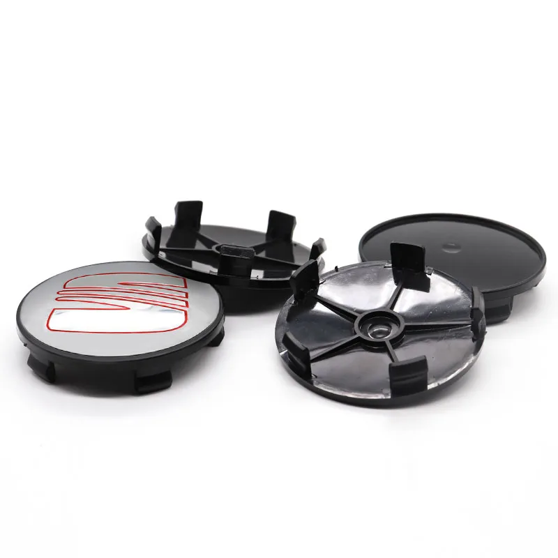 

For SEAT-logo car personality modification styling accessories, 4pcs 68mm car logo wheel center hub cover badge cover