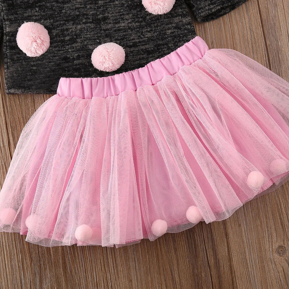 

Toddler Baby Girls 6M-4T Autumn Winter Clothes Knitted Sweater Tops+Tutu Skirt Outfits