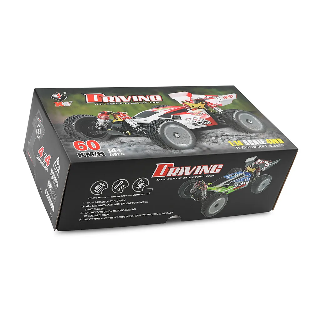 Wltoys 144001 1/14 2,4G Радиоуправляемый автомобиль 4WD высокоскоростной гоночный автомобиль модели 60 км/ч Детские Подарочные игрушки
