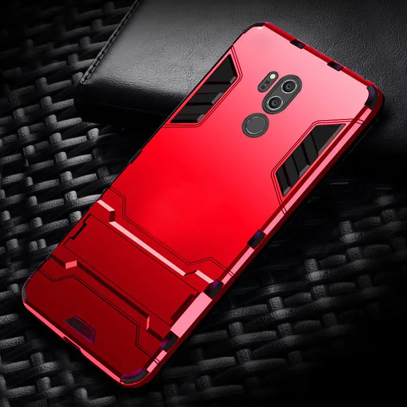 Гибридный бронированный чехол с подставкой и подставкой для LG V30 Q6, мягкий ТПУ+ Жесткий ПК ударопрочный чехол для iPhone 11 XS MAX XR для huawei