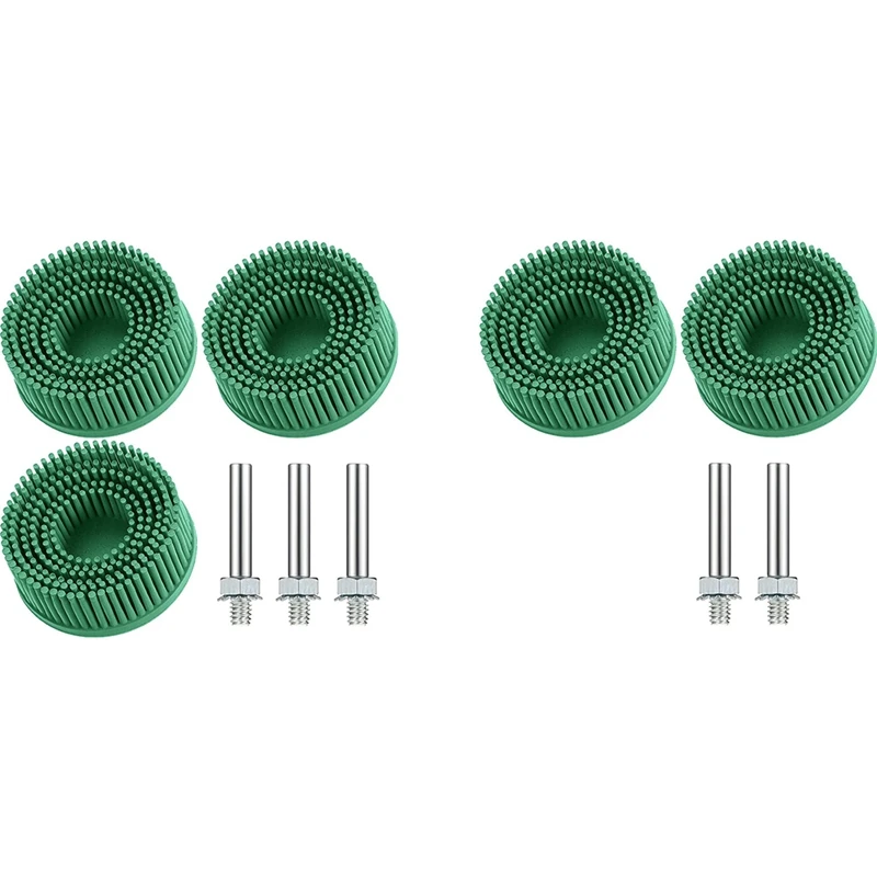 

2 Inch Bristle Disc Coarse Bristle Disc Abrasive Coating Removal Disc With 1/4 Inch Round Shank Attachment(50Mm)