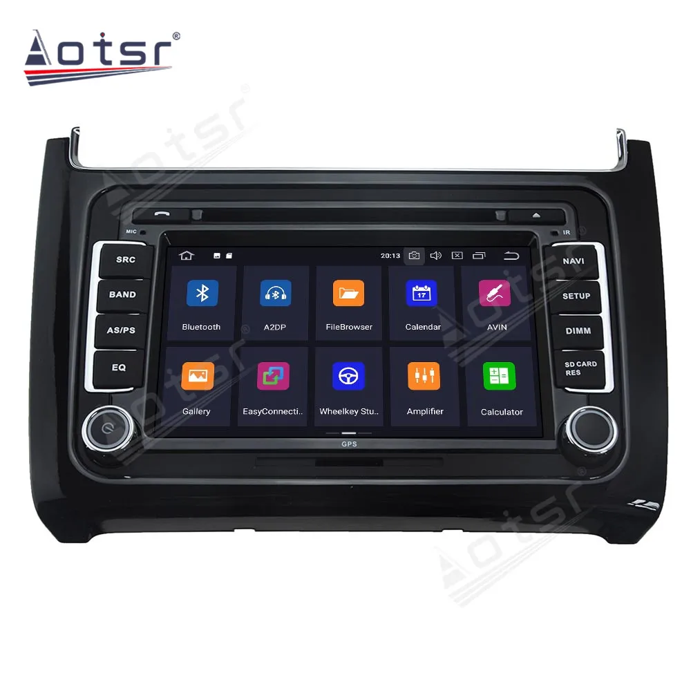Мультимедийный плеер для Volkswagen Polo Android 11 0 4 Гб + 128 ГБ экран 2016 дюйма GPS-навигация