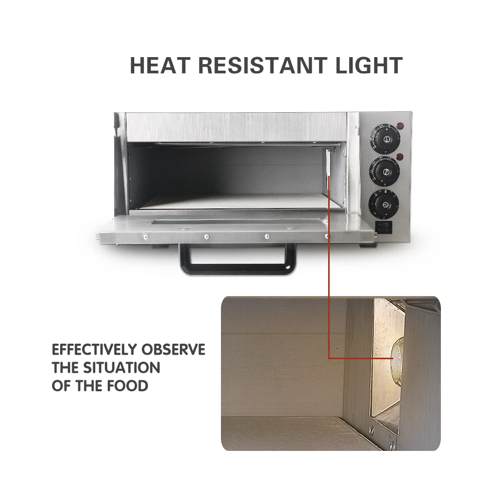 ITOP электрическая печь для пиццы 2 кВт Коммерческая Однослойная профессиональная