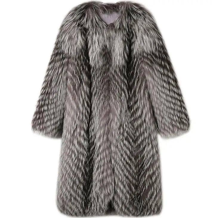 Autumn silver fur leather jacket womens warm faux mink fur leather coat women loose jackets winter thicken fashion