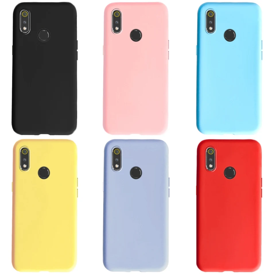 Мягкий силиконовый цветной чехол для OPPO Realme 3 3i Realme3 Pro задняя крышка