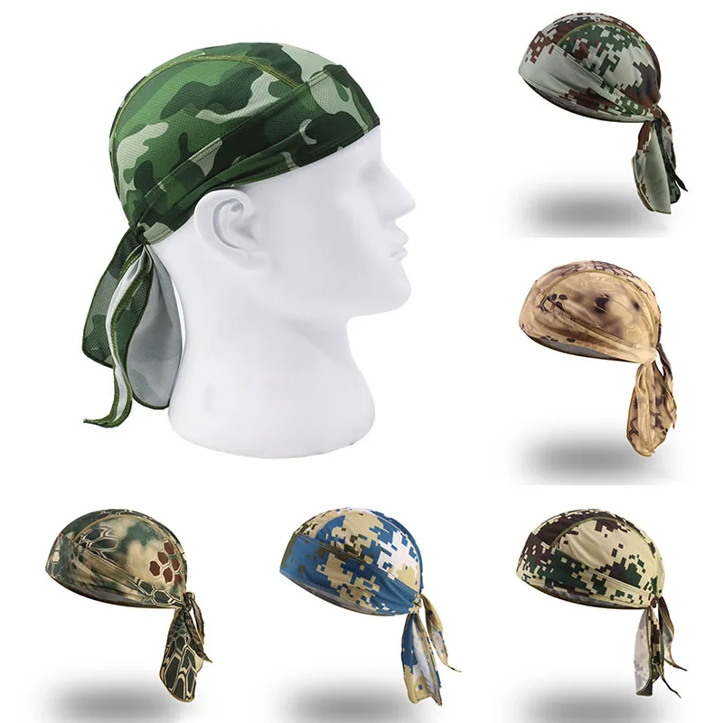 

Камуфляжный головной убор для мужчин, летняя кепка s Ciclismo, капюшон, повязка на голову с принтом, походы, Велоспорт, рыбалка, бег, бандана с при...